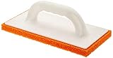 Connex Reibebrett 14 x 28 cm Schwamm - weiß/orange - mit Schwammgummi-Auflage - 20mm stark - zum Egalisieren & Glätten von Feinputz/Schwammbrett/Filzbrett/Fliesenwaschbrett