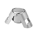 2 Stück Sektverschluss Edelstahl,Edelstahl Silikon Sektflaschenverschluss,Sektflaschenverschluss Dicht Wiederverwendbar,Sektverschluss flaschenverschluss Vakuumver,Silber sektverschluss