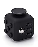 VAPIAO Fidget Cube - Anti Stess Würfel - Stresswürfel 'Spielzeug' zum Stressaubbau bei Nervösität für alle Altersklassen in Schwarz