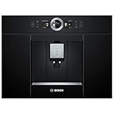 Bosch Serie 8 Smarter Einbau-Kaffee-Vollautomat, 45 x 56cm Nische, 2,4L Wassertank,autoMilk Clean nach jedem Getränk, SilentCeram Drive leises Mahlwerk, MyCoffee Getränke speichern, Schwarz