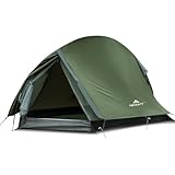 Forceatt Zelt,1/2 Personen Camping Zelt, Ultraleicht Kleines Packmaß Zelt 1 Person,Wasserdich,Schnellaufbau,Doppelschicht Kuppelzelte，für Camping, Motorcycle Trips, Trekking, Hiking Trips, Festival​