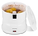 MXBAOHENG 85 W Elektrischer Kartoffelschäler 1 kg Kapazität Kartoffelschälmaschine elektrisch mit Salatschleuder Tischstehende Dehydrieren von Gemüse für Zuhause, Restaurant, Fast-Food-Läden