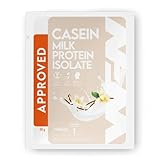 WFN Approved Casein Proteinpulver - Vanille - 30 g Probe-Packung (1 Sachet)