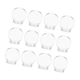 Ciieeo 12 Stück Teiliges DIY Schneekugel Klare Kunststoff Globen mit Schraubverschluss Befüllbare Kleine Schneekugeln für Weihnachten Basteln Weihnachts und Halloween Dekoration