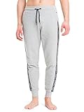 Tommy Hilfiger Herren Jogginghose Sweatpants Lang, Grau (Grey Heather), M