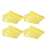 MOLUCKFU 4 Stück Selbstklebende Gelbe Scheinwerfer Farbwechselfolie 30x120cm Dreilagige Nebelscheinwerferfolie Verbesserte Sicht bei Nacht Kompatibel für Auto Exterieur