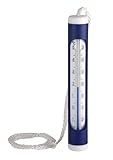 TFA Dostmann Analoges Schwimmbad- und Teichthermometer, 40.2004, mit Befestigungsleine, misst Unterwasser, für Whirlpools, Pools, Teiche, L 24 x B 24 x H 160 mm