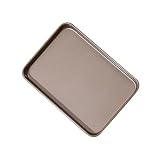 Oxtxuzdm Backblech Aus Handelsüblichem Karbonstahl Rechteckiges Backblech Mit Antihaftbeschichtung Zum Backen Ofen Und Zum Servieren Auf Partys Mit Antihaftbeschichtung