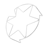 UKCOCO Dampfgarständer für Topf Dampfeinkochgerät zum Einmachen von Lebensmitteln eiergarer aus edelstahl Dampfkorb-Dampfgarer Dampfgarer für Topf Rostfreier Stahl Silver