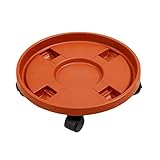 RUDINO, Plant Caddy,Plant Stand With Wheels,Plant Roller Base,Plant Caddy With Wheels Heavy Duty,Rolling Plant Stand,Round Plant Roller Base For Vertical Planting Troughs,Patio Umbrella Base,Plant