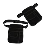 VALICLUD 2 Stück Verstellbare Serviererschürze mit Gürtel Schlanke Leichte Kellner Tasche für Restaurant Bar Hotel Ergonomisch Langlebig Kompakt für Freie Beweglichkeit