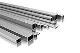 Aluminium Vierkantrohr/Rechteckrohr Quadratrohr Alurohr Rohr Profil Aluminium 40 x 20 x 3 mm x 2.000+-4 mm