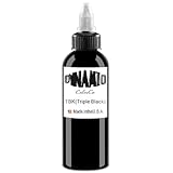 DLDN01 Schwarze Tattoo-Tinte - Neueste Stammes Färbung Permanent Body Make-up Super Schwarz (120 ML)