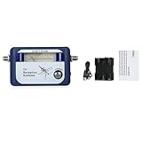 BlissfulAbode DVB-T TV Signalfinder Detektor mit Kompass, Digitalanzeige für Signalstärke, 170-860MHz Frequenzbereich, Tragbares terrestrisches Antennenmessgerät für den Außenbereich