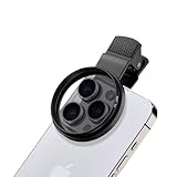 Universell CPL Filter 52 mm,Polarisationsfilter Handy,CPL Filter Objektivset,Polfilter,Clip-On Handy Filter Set mit Objektivclip und Reißverschlussetui,für Meisten Handys und Tablets