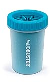 Dexas MudBuster Pfotenreiniger für Hunde, tragbar, Haustierbedarf und Zubehör, Größe M, Blau