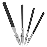 FONDOTIN Verstellbare Zeichenlineale 4 Stück Verschleißfeste Linienstifte mit Ergonomischem Griff für Präzise Linienzeichnungen mit Tinte Zeichenwerkzeuge für Künstler und Technisches