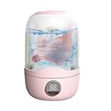 Mini-Waschmaschine – Tragbare Reisewaschmaschine Für Unterwäsche, Socken, Handtücher, Vollautomatisch, Großes Fassungsvermögen 1,1 L, 2000 MAh-Akku | Bidirektionales Wasch-Touchscreen-Display Für Wohn