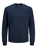 JACK & JONES Herren Jjebasic Crew Neck Noos Sweatshirt, Navy Blazer, L EU