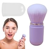 Einziehbare Rouge Bürste - tragbare Gesichtsbürste, reisefreundliche Make-up-Pinsel, multifunktionales Schönheitswerkzeug | Ultraweiche Borsten nahtlose Anwendung, Schutzabdeckung