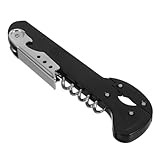 Hohopeti Multifunktionaler Kunststoff Weinflaschenöffner mit Edelstahl Kapselheber und Korkenzieher Kreatives Design für Party und Haushalt Einfach zu Bedienen Langlebig und Vielseitig