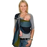 Hoppediz Ring-Sling, Baby-Tragetuch ab Geburt, 100 % schadstoffgeprüfte Baumwolle, Design Aberdeen