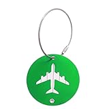 Travely Premium Kofferanhänger - Travely Premium Kofferanhänger | Farben Aluminium Kofferschilder Anhänger, Doppelseitige Anhänger Im Flugzeug-Design, Leicht Zu Identifizieren Für Reisekoffe