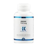 Klean Labs - DMAE (Dimethylaminoethanol) 150mg pro Kapsel - 200 Kapseln - vegan, ohne Gentechnik, ohne unerwünschte Zusätze & hochdosiert