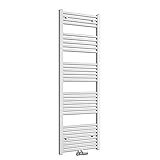 Heilmetz® Badheizkörper 160 x 50 cm Weiß Handtuchtrockner Bad Heizkörper Mittelanschluss Unten Handtuchheizkörper 654 Watt Leistung Handtuchwärmer