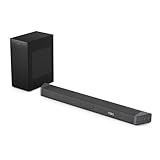 PHILIPS TAB7908/10 Soundbar 5.1.2 mit kabellosem Subwoofer | 740W | Dolby Atmos | DTS Virtual:X | Surround Sound | Roku TV Ready Easylink | Fernbedienung | Wandhalterung | Schwarz