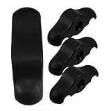 VANZACK 4 Stück Fahrradfußstall Trainingsstand für Fahrräder Stabilitätsfüße für Indoor-Bikes TrainingSadapter Tennisschuhe für Fahrräder drinnen Fahrradtraining Zubehör Plastik Black