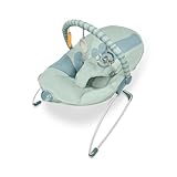 Asalvo MUMMY Musik-Hängematte von Geburt an, Baby-Balance, kompaktes Falten, Einhandneigung, natürliche Bewegung, Bogen mit Spielzeug, pflegeleicht, Kokosnuss, Himmelblau