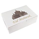 Sorrowso Eid Cupcake-Box, multifunktional, faltbar, Geschenkverpackung, Organizer für Süßigkeiten, Schokolade, Kekse, Verpackung, Eid-Geschenkboxen