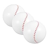 HEALSOPTHY 3 Stück Teiliges Aufblasbares Baseball Leichtes Outdoor Pool Ballspielzeug Lustige Strandbälle für Garten Schwimmbad Familie und Freunde
