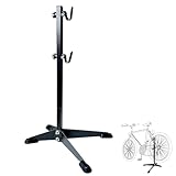 Floordirekt Verstellbarer Fahrradständer mit Gummihaken Fahrrad Montageständer, Fahrradständer, Wartungsständer mit Haken, Fahrradhalter, Montageständer, (Leon)