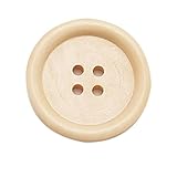 1 Stück Holz Knöpfe Retro Bastelknöpfe Gemischte Puppenknöpfe Rund Kinderknöpfe Holzknöpfe 4 Löcher zum Nählen Basteln Handwerk Malerei DIY Basteln Deko 15mm (Army Green, F)