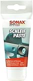 SONAX SchleifPaste (75 ml) silikonfrei mit hohem Schleifmittelanteil zum Abschleifen von verwitterten und verkratzten Lackschichten | Art-Nr. 03201000