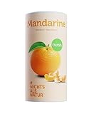 BUAH® Gefriergetrocknete Mandarine | Schonend getrocknete Mandarine ohne Zuckerzusatz | 100% Gefriergetrocknetes Obst | Idealer Snack (155g)