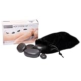 WellTouch Hot Stone Massage Set | 20 Basalt Massagesteine | Optimal als Hot Stone Einsteiger-Set | Geeignet für Privatanwender | Ideal für Spa, Massagetherapy & Entspannung