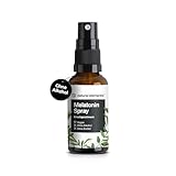 Melatonin Spray Kirsche – 0,5 mg Melatonin pro Tagesdosis – Zuckerfrei – mit Vitamin B1 und B6 – 30 ml, vegan, in Deutschland produziert