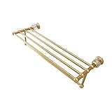 BQQQ Handtuchhalter Handtuchhalter Handtuchstange Badetuchstange Europäischer Handtuchhalter aus Messing, Antiker Badezimmeranhänger, Handtuchstange fürs Badezimmer, Handtuchstange aus