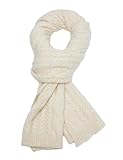 UIOKLMJH Damen Warm Strick Wrap Schal Winter Merino Wolle Schals für Hochzeit Reise Abend Party Beige One Size