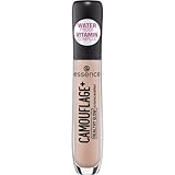 essence CAMOUFLAGE+ HEALTHY GLOW concealer, Nr. 10, Nude, mit Vitaminen, aufhellend, natürlich, strahlend, vegan, wasserfest, ohne Alkohol, ohne Parabene, 1er Pack (5ml)