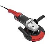 Betonschleifer 180 mm, Betonfräse Set 1580 W mit 6 Gänge (600–3000 U/min) Drehzahlregelung und Staubabsaugung, Vielseitiger Putz- und Winkelschleifer (Schwarz)