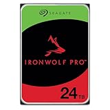 Seagate IronWolf Pro 24 TB, NAS interne Festplatte, 3.5 Zoll, 7200 U/Min, CMR, 256 MB Cache, SATA 6 GB/S, inkl. 3 Jahre Rescue Service, Modellnr.: ST24000NT002