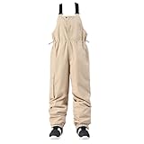 Latzhosen Für Damen Wasserdicht Jumpsuit Mit Verstellbarer Schneehose Damen Große Größen Riemen Snowboardhose Winter Warm Softshellhose Sportlich Outdoorhose Winddicht Softshellhose