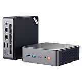 AWOW Mini PC Windows 11 Pro Gen12 N100 Quad Core 3.40GHz, 16GB DDR5 4800MHz 512GB M.2 SSD Mini Desktop Computer, Micro PC Dual Display HDMI DP 4K@60Hz Dual Gigabit Ethernet, WiFi5