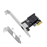 RTL8111G PCIe Netzwerkkarte Gigabit Ethernet mit RTL8111G Chip, RJ45 LAN Anschluss, PCIe X1 Installation, NIC Kompatibel mit Windows/Linux/MAC OS, Ideal für PC Server, High-Speed Datenübertragung