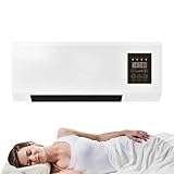 Wandmontierter Heizlüfter, Gebläse Für Schlafzimmer, Fernbedienung Wandheizer Innen Außen Wohnheimzimmer Keller Wohnung Werkstatt