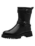 Tamaris Damen Stiefelette Vegan; BLACK/STRUCTURE, EU 37